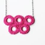 Pink Circle Necklace