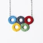 Colorful olympic circle nec..