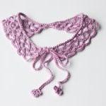 Lilac lace collar