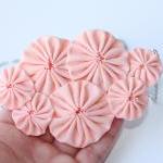 Peach yoyo necklace