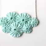 Mint green yoyo necklace