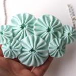 Mint green yoyo necklace