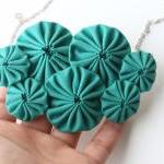 Emerald green bib necklace