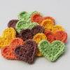 Crochet Heart Appliques In..