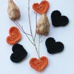 Whimsy heart appliques in o..