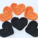 Whimsy heart appliques in o..