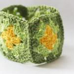 Crochet bracelet fiber bang..