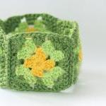 Crochet bracelet fiber bang..